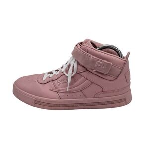 FILA Shoes Womens Size 8.5 Pink Leather High Top Strap Sneakers 5CM01073-650